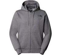 The North Face Mens Simple Dome Full Zip Hoodie Grey Cotton - Size Small