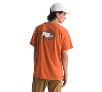 THE NORTH FACE Ss Outdoor Graphic Tee - Men - Brown / Orange - size XL- model 2025 XL