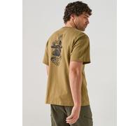 The North Face Mens Stones Graphic Relaxed T-Shirt, Brown, Size S, Men Brown