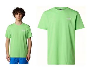 The North Face Mens T Shirt Crew Neck Meta Lime Simple Dome Spring Summer Tee