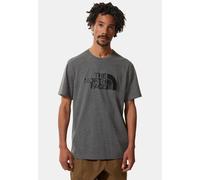 The North Face Mens T Shirt SS Easy Tee HTR Grey - Dark Grey Cotton - Size 2XL