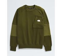 The North Face Men's Terry Relaxed Crew Sweatshirt, Forest Olive, XS