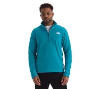 THE NORTH FACE Men's Textured Cap Rock 1/4 Zip Pullover | Quarter Zip Fleece Jacket with Set In Sleeves, Fold Over Collar & Embroidered Logo, Dusk Blue Heather, Large