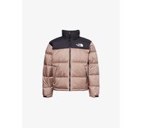 The North Face Mens The North Face 1996 Retro Nuptse Embroidered-Logo Shell-Down Jacket Medium Beige L