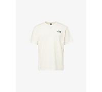 The North Face Mens The North Face Earth Relax Logo-Print Cotton T-Shirt White Dune M