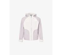 The North Face Mens The North Face Logo-Print Panelled Shell Rain Jacket Ashes Of Roses Grey/Tra XL