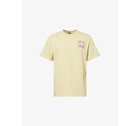 The North Face Mens The North Face Mountain Relax Logo-Print Cotton T-Shirt Didmgrn/Cldngrn S