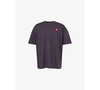 The North Face Mens The North Face Redbox Logo-Patch Cotton T-Shirt Obsidian M