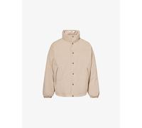 The North Face Mens The North Face Relaxed-Fit High-Neck Shell-Down Jacket Light Beige L