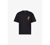 The North Face Mens The North Face x Shf Graphic-Print Cotton T-Shirt Tnf Black S
