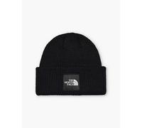 The North Face Mens Tnf Black/tnf White Explore Brand-patch Ribbed-knit Beanie