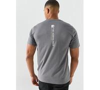 The North Face Mens Vertical Back Logo Graphic T-Shirt, Grey, Size S, Men Grey