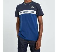 The North Face Mens Woven Colour Block T Shirt Blue - Blue/Navy Cotton - Size Medium