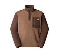 The North Face Men's Yumiori 1/4 Zip Sweatshirt, Latte/Smokey Brown/Tnf, XL