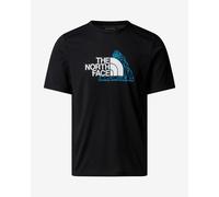 The North Face Mountain Foundation T-shirt short sleeve black white blue - S