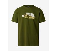 The North Face - Mountain Line Short Sleeve Tee - T-shirt size M, olive