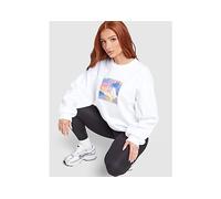 The North Face Mountain Prism Crew Sweatshirt - White - Womens XS
