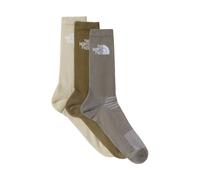 The North Face - Multi Sport Cush Crew Pack Of 3 Stone Slab/Desert Stone - Socks - green - M - 80% Polyester, 20% Elastane M