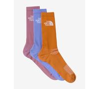 The North Face Multisport Cush Crew Socks Pink Violet Orange (3 Pairs) - XS