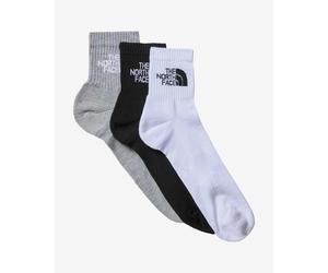 The North Face Multisport Cush Quarter Socks White Black Grey (3 Pairs) - M