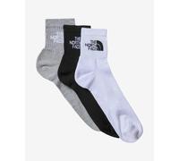 The North Face Multisport Cush Quarter Socks White Black Grey (3 Pairs) - S