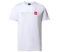 The North Face Never Stop Exploring Short Sleeve T-Shirt White Pure Logo Red - XL