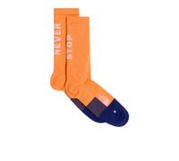 The North Face Never Stop Trail Run Crew Socks | UK L in Papaya/Bold Blue