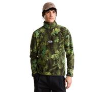 The North Face Novelty Logo Glacier 1/4 Zip Print Fleece: New Taupe Gr