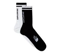 The North Face Unisex Everyday Crew Nse - 2P Socks, Tnf Black/Tnf White, S