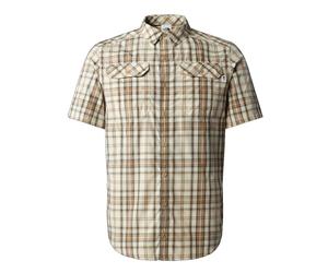 THE NORTH FACE Pine Knot T-Shirt Khaki Stone Plaid S
