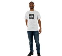 THE NORTH FACE Raglan Redbox T-Shirt TNF White/Smoked Pearl Garment Fold Print L