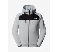 The North Face Reaxion Full Zip Fleece with Hood Light Grey - XS