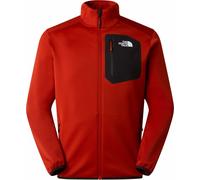 The North Face - Resistant zip-up fleece jacket - M Crest Full Zip Jacket Iron Clay TNF Black for Men in Recycled Polyester - Size L - Red Red L