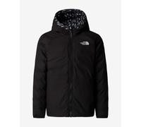 The North Face Girl's Reversible Perrito Hooded Jacket, Tnf Black Vector Field, 6 Years