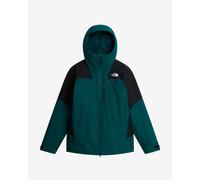 The North Face Sarsen Insulated hooded jacket dark green black - S