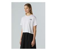 The North Face - Women's Cropped Simple Dome Tee - T-shirt size M, white