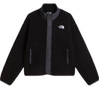The North Face - Soft and comfortable fleece - W Cragmont Snap Front Fleece Jacket TNF Black Anthracite Grey for Women in Recycled Polyester - Size M Black M
