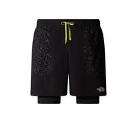 The North Face Sunriser 2in1 6in Running Shorts Men - Black, Neon Green, Size S