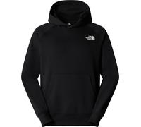 The North Face - Sweatshirt with hood in 80% Cotton, 20% recycled polyester fleece - M Raglan Box Nse Regular Hoodie TNF Black TNF White for Men in Recycled Polyester - Size S Black S
