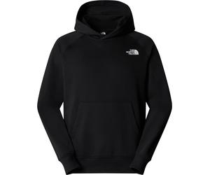 The North Face - Sweatshirt with hood in 80% Cotton, 20% recycled polyester fleece - M Raglan Box Nse Regular Hoodie TNF Black TNF White for Men in Recycled Polyester - Size L Black L