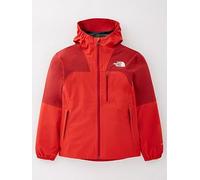 The North Face Kids Hike Packable Shell Jacket, High Risk Red/Garnet Re, 6 Years