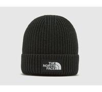 The North Face TNF Unisex Logo Box Cuffed Beanie Ribbed Black OSFM (Close Fit)