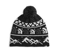 The North Face Unisex Cabin Ski Tuke Beanie, TNF Black Jacquard/Pom, One Size