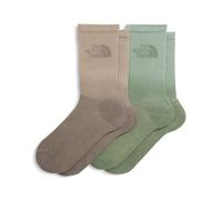 The North Face Unisex Everyday Crew Dip Dye - 2P Socks, Bark Mist/Slate Moss/Mo, M
