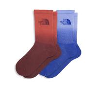 The North Face Unisex Everyday Crew Dip Dye - 2P Socks, Tnf Blue/White Dune/Mar, XS