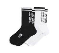 The North Face Unisex Everyday Crew Nse - 2P Socks, Tnf Black/Tnf White, S