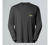 The North Face Unisex Expedition Celebration Oversized Long Sleeve Shirt, Anthracite Grey, XL