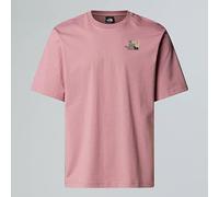 The North Face Unisex Flower Dome Relaxed Graphic T-Shirt, Nostalgia Rose, XL