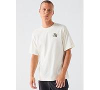 The North Face Unisex Flower Dome Relaxed Graphic T-Shirt, White Dune, M