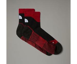 The North Face Unisex Hiking Quarter Socks, High Risk Red/Tnf Black, S